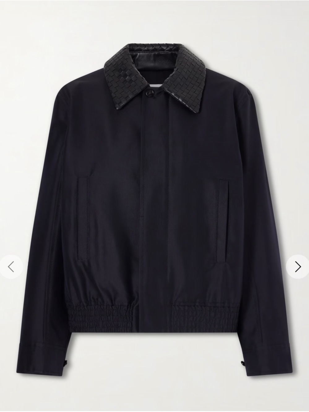 Bottega Veneta Black Quilted Removable Leather Collar Jacket - Size XL/IT 56 - Picture 3 of 10